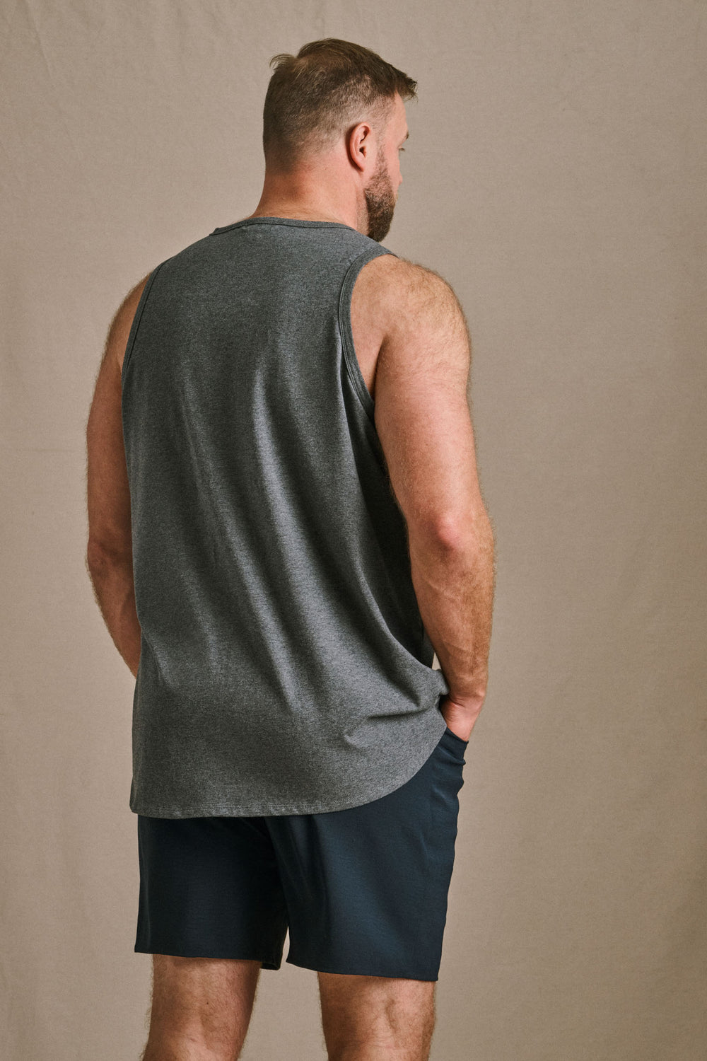 Tank Top - Mini Scoop - Charcoal Mix