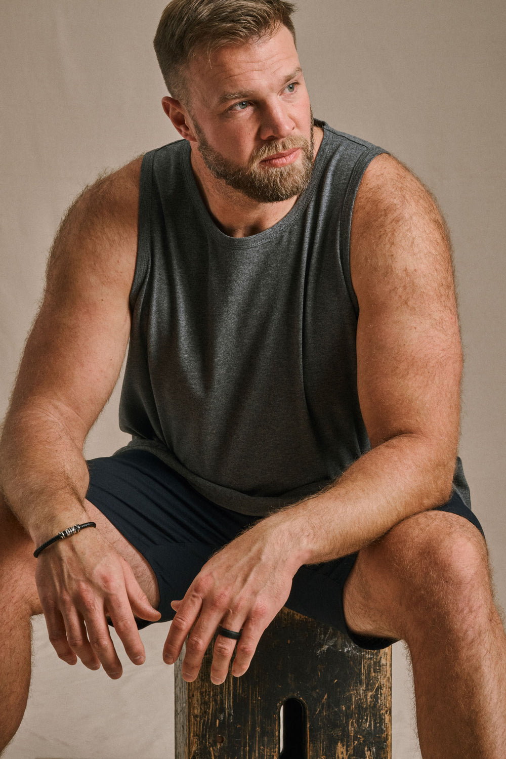Tank Top - Mini Scoop - Charcoal Mix
