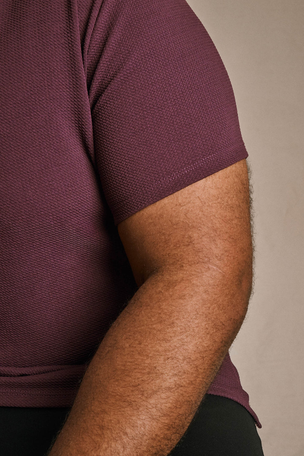 Split Hem Bullet Tee - Dark Purple
