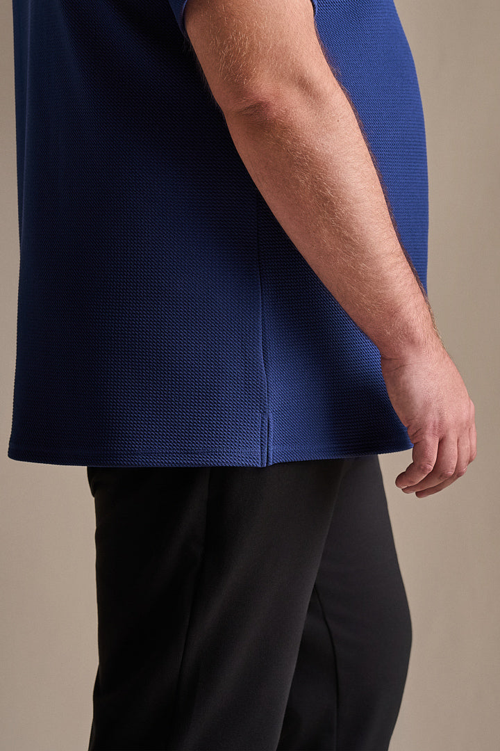 Split Hem Bullet Tee - Eiffel Blue