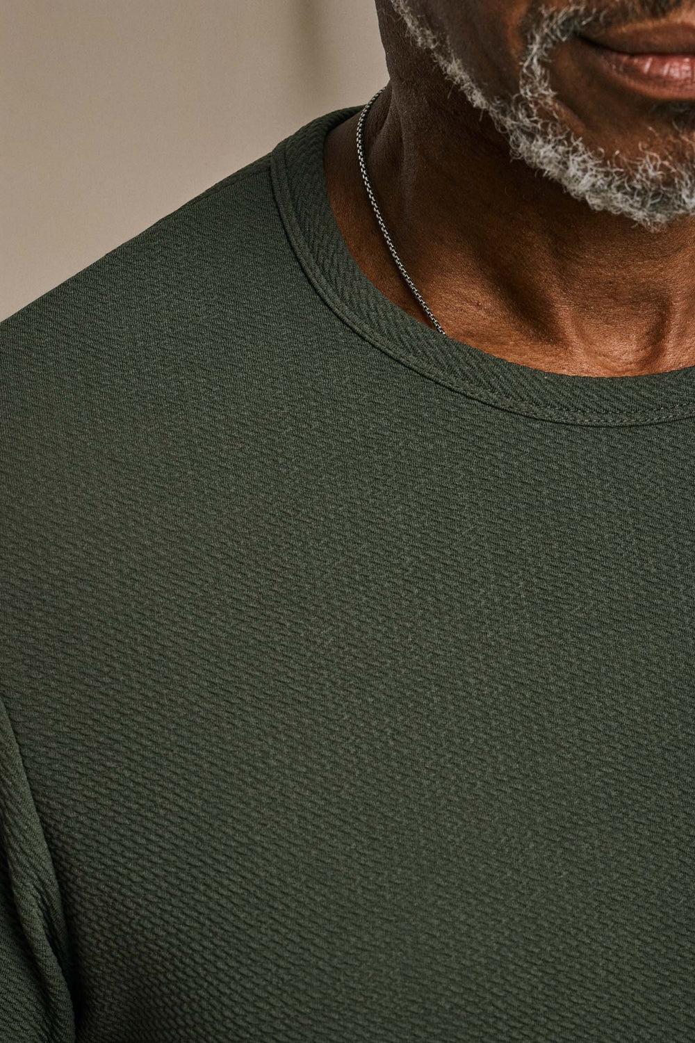 Split Hem Bullet Tee - Dark Green