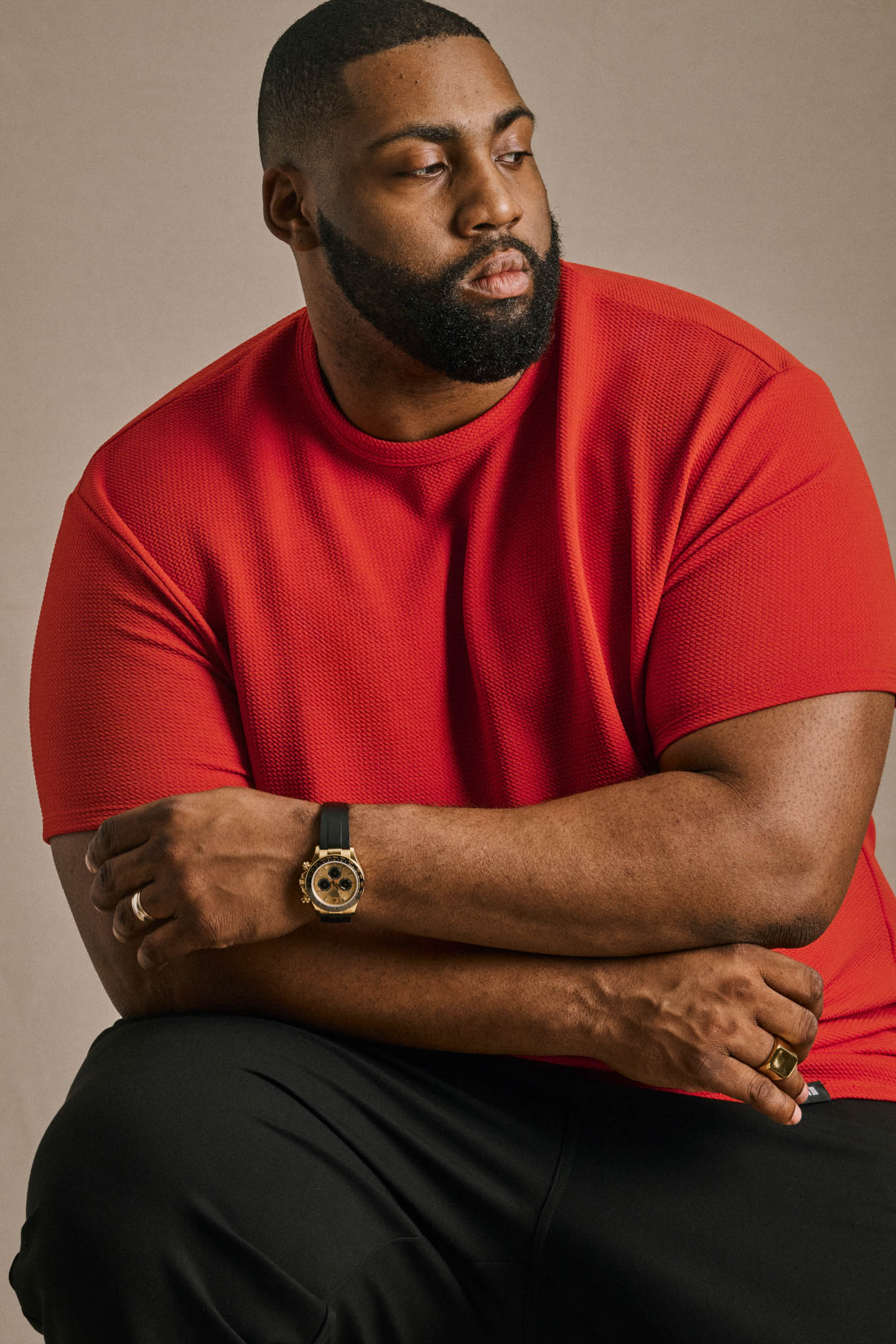 Split Hem Bullet Tee - Red