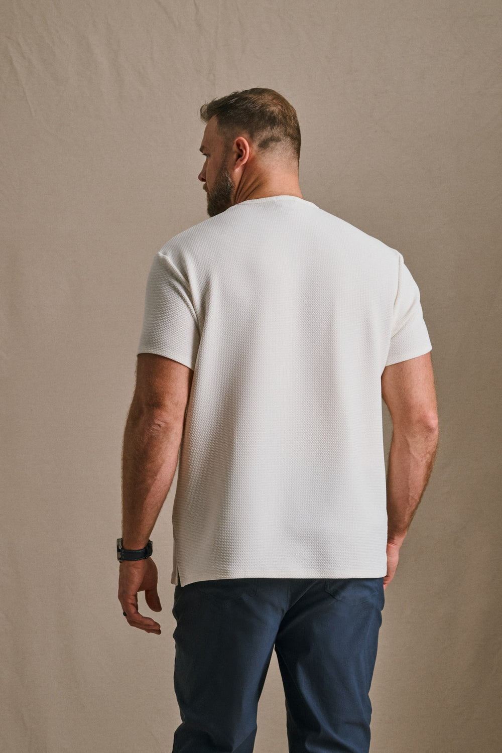 Split Hem Bullet Tee - Off White