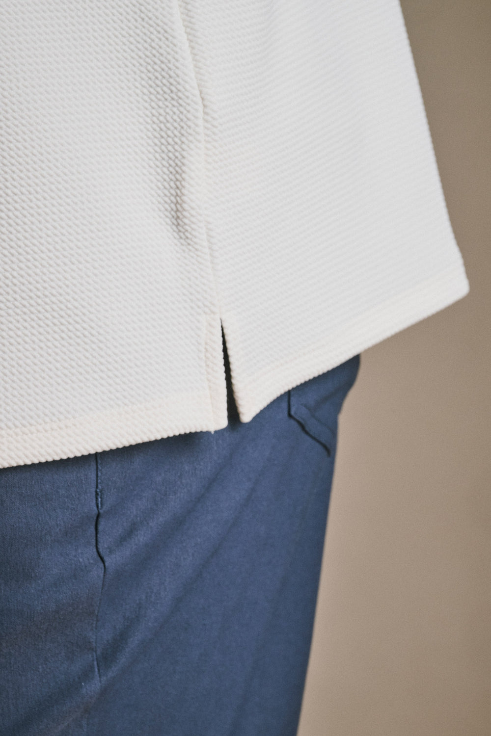 Split Hem Bullet Tee - Off White