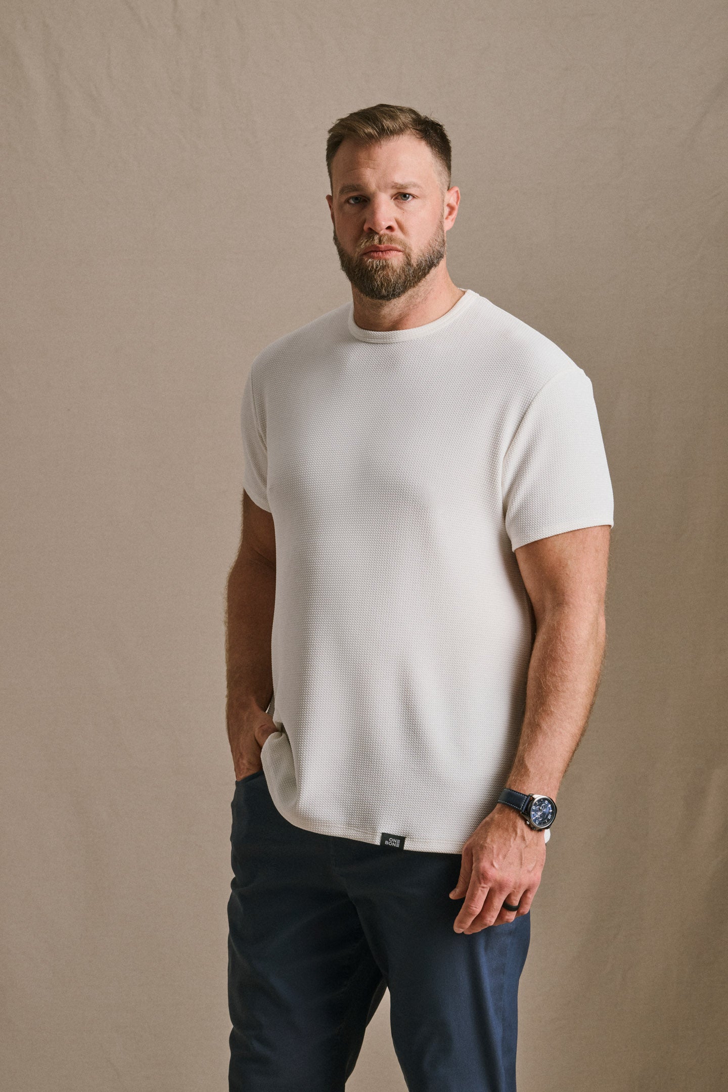 Split Hem Bullet Tee - Off White