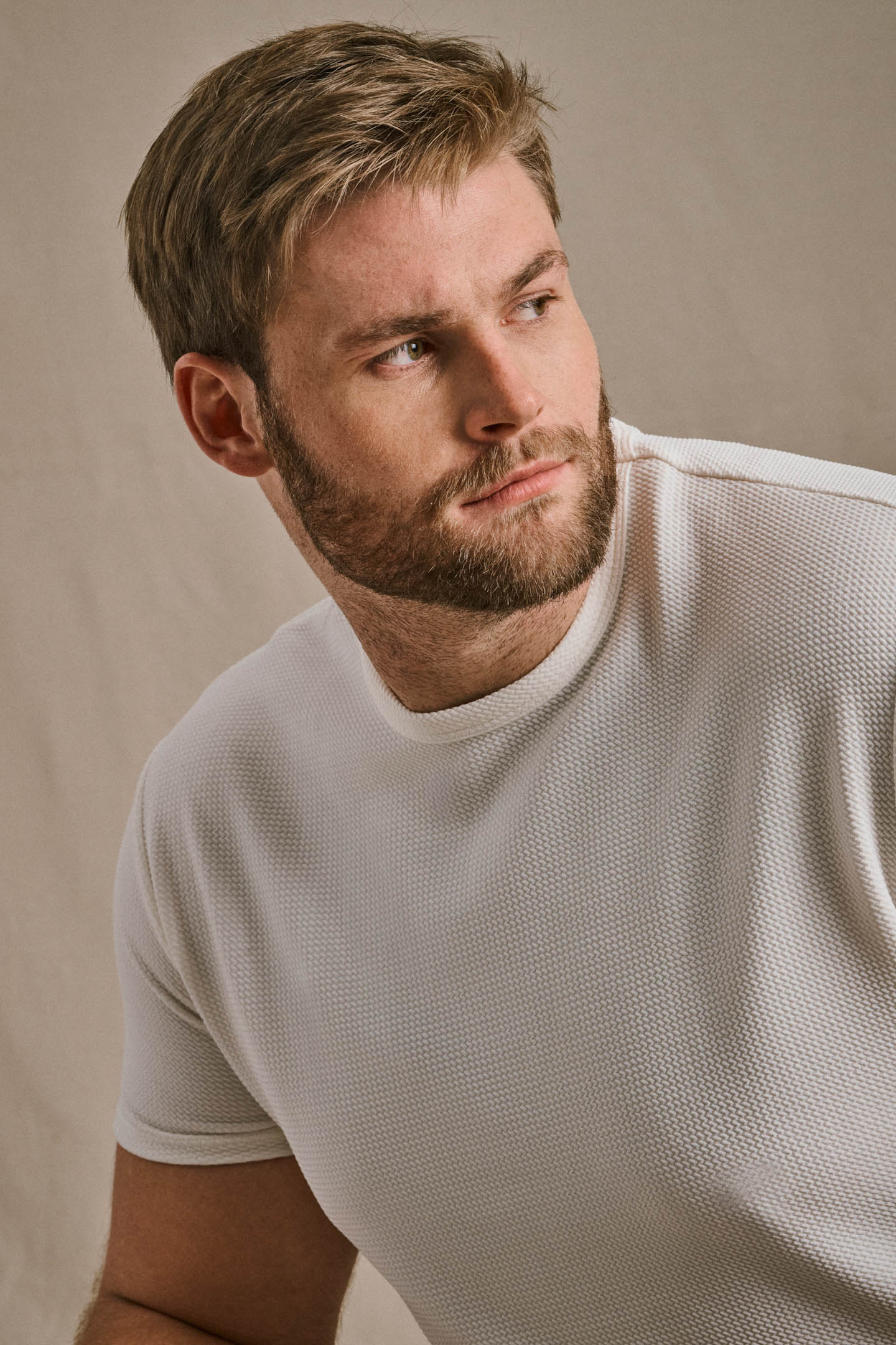 Split Hem Bullet Tee - Off White