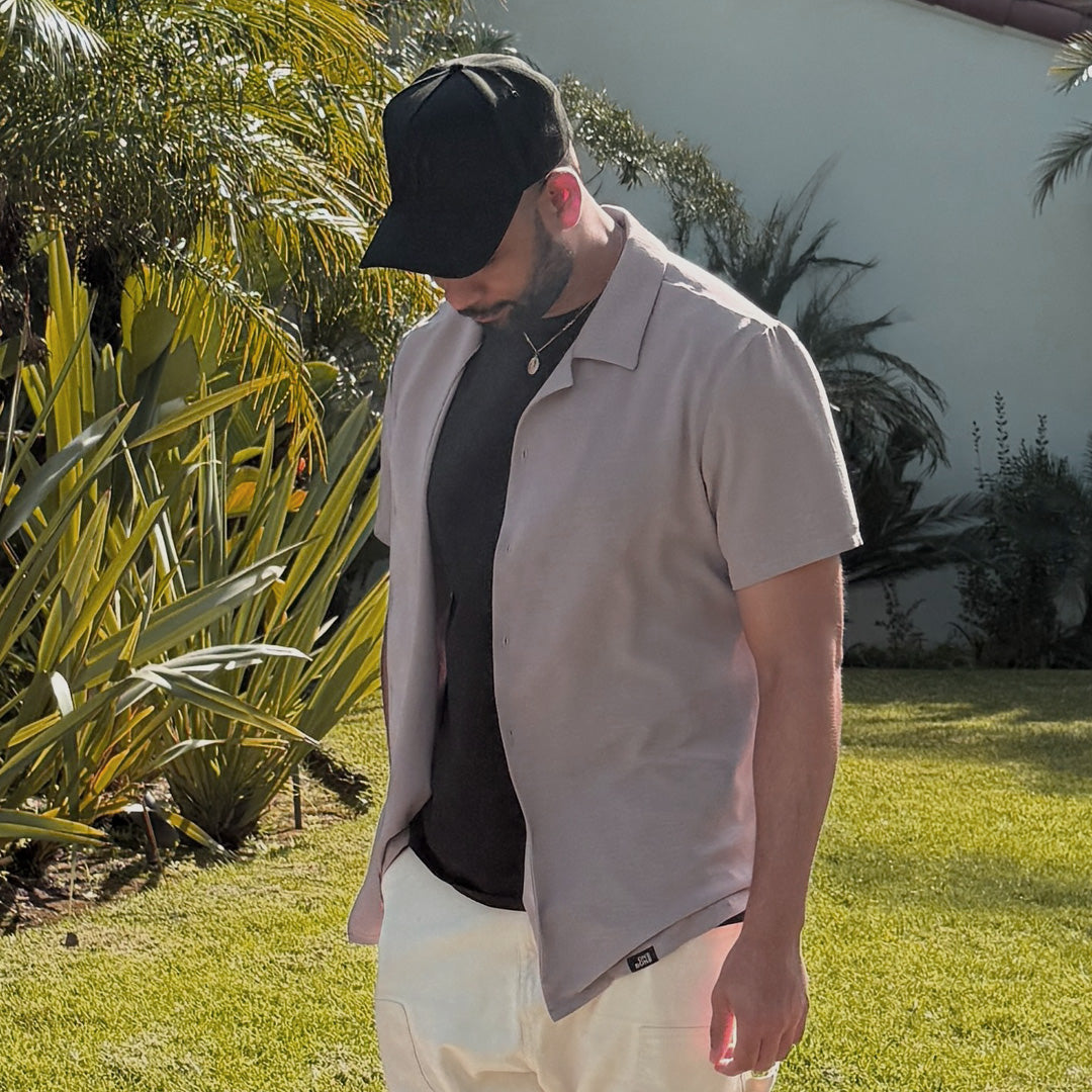 Airflow Yacht Shirt - Ash Elderberry