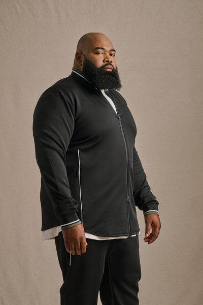 Track Jacket - Black | Mens Track Jacket | One Bone Brand – ONE BONE