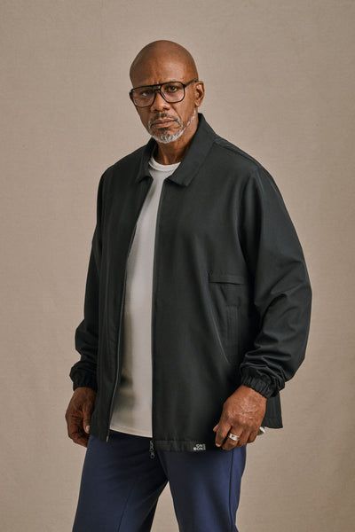 Full Zip Jacket - Black | Golf Jacket | One Bone Brand – ONE BONE