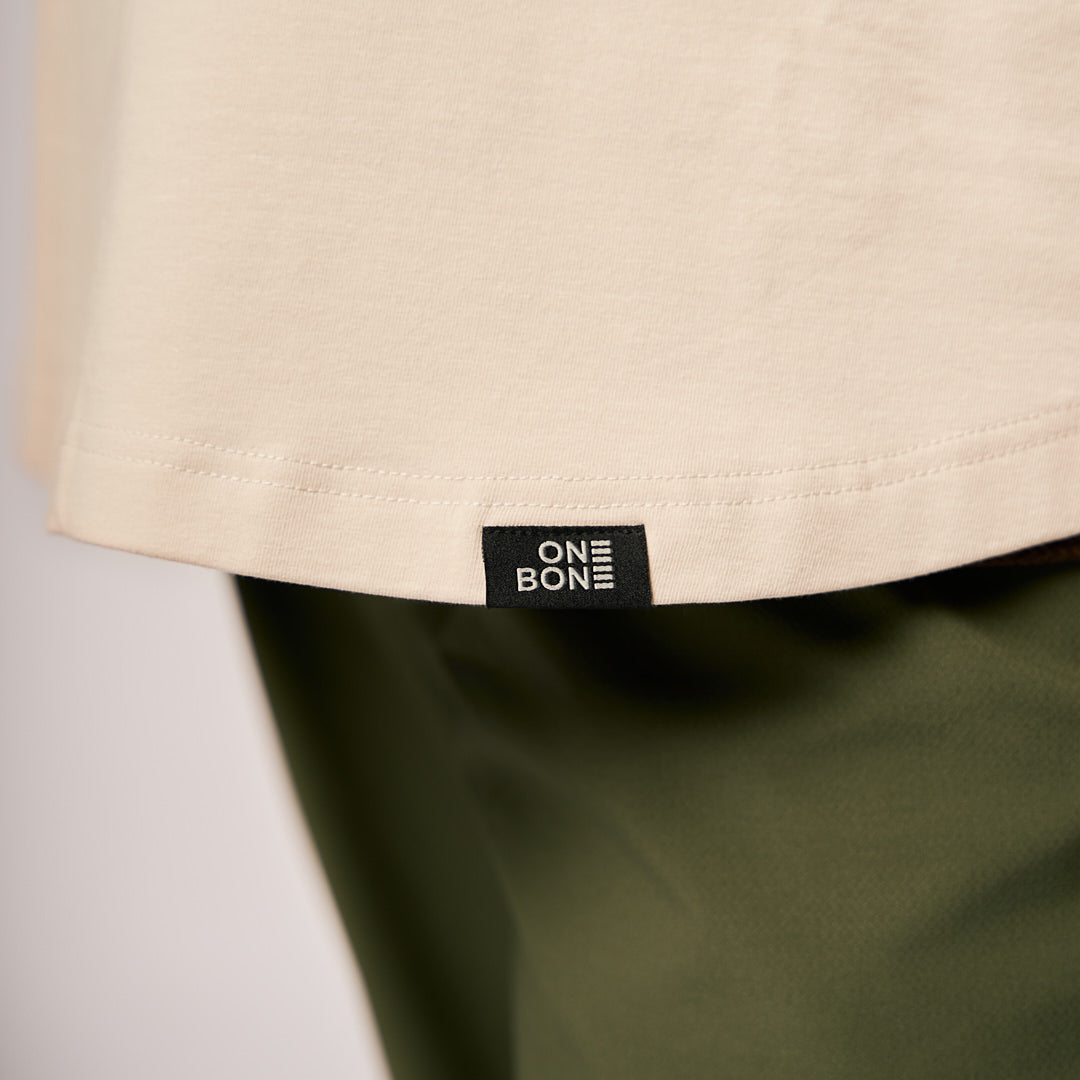 French Terry Quarter Zip - Bone