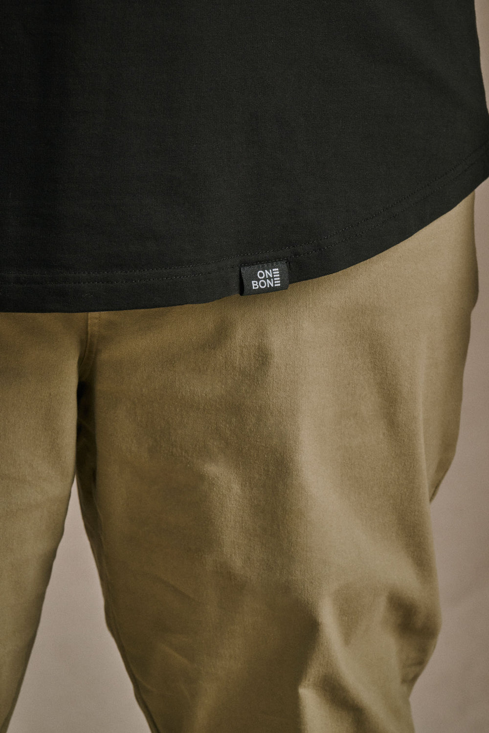 French Terry Quarter Zip - Black