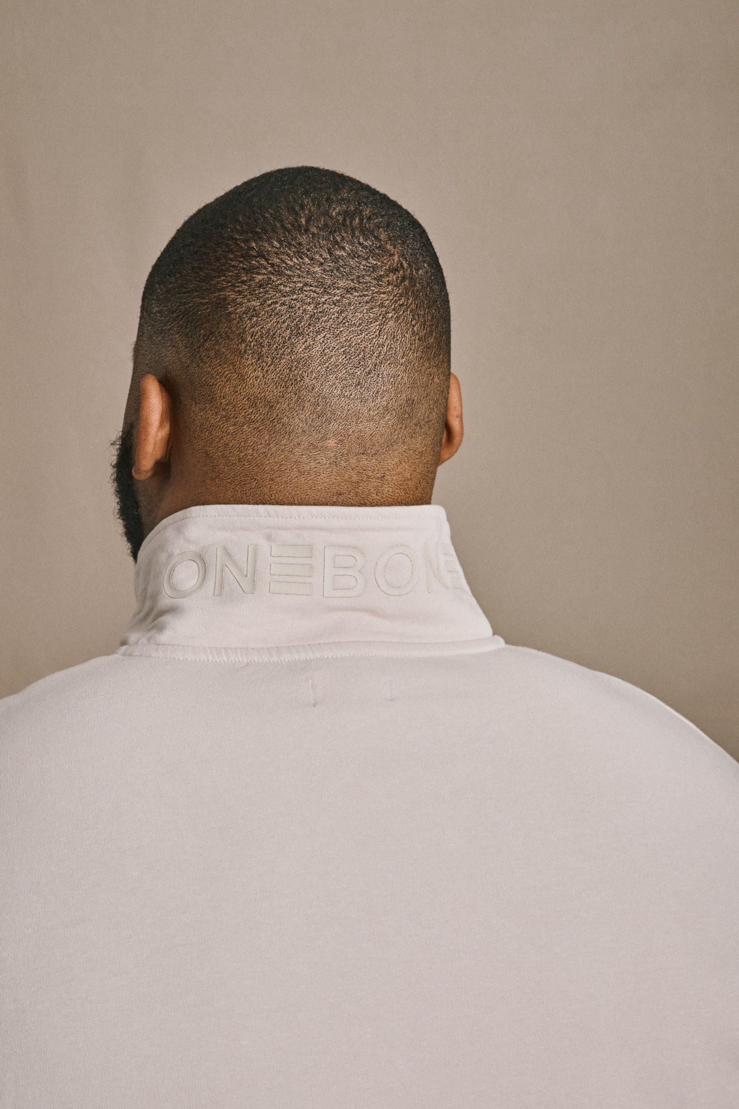 French Terry Quarter Zip - Bone | Mens Quarter Zip | One Bone