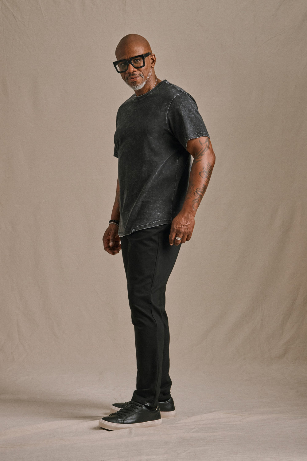 Stone Wash Tee - Black Marble