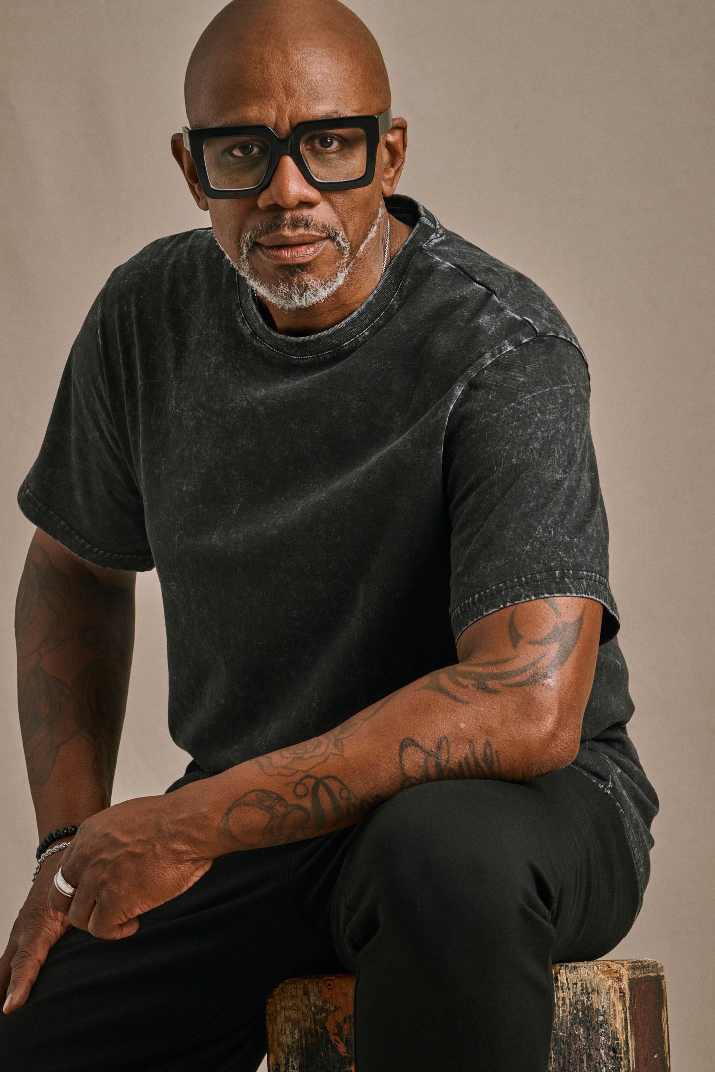 Stone Wash Tee - Black Marble