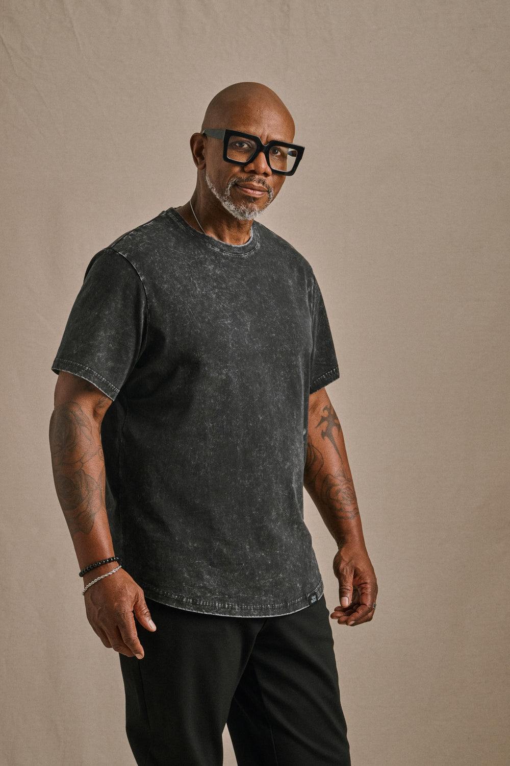 Stone Wash Tee - Black Marble
