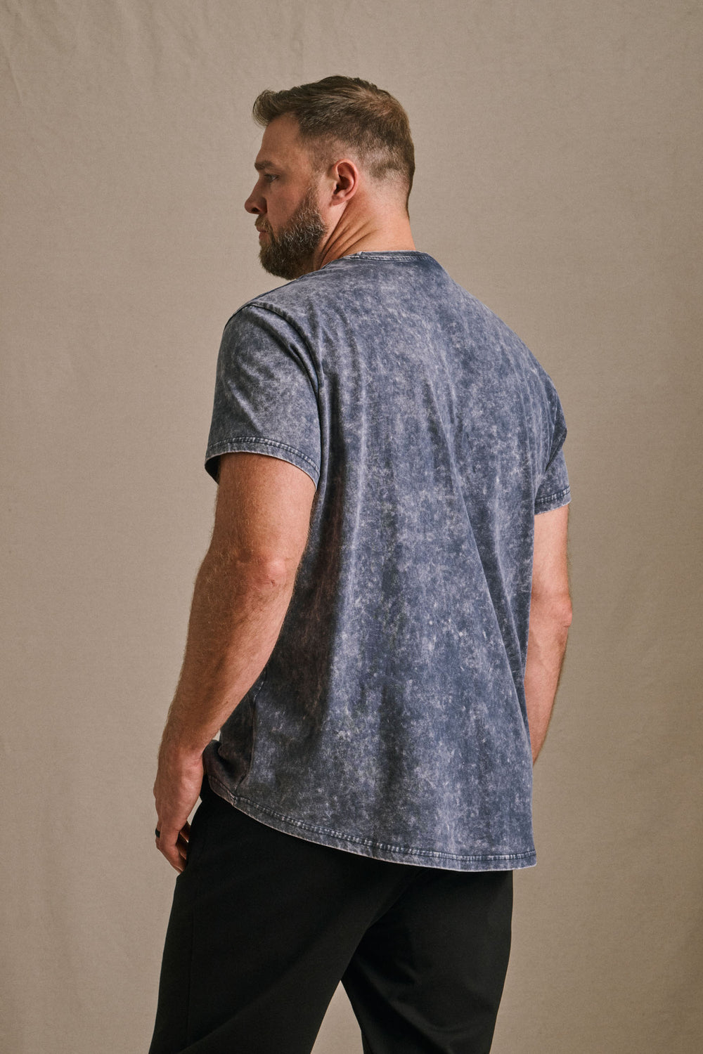 Stone Wash Tee - Navy Marble