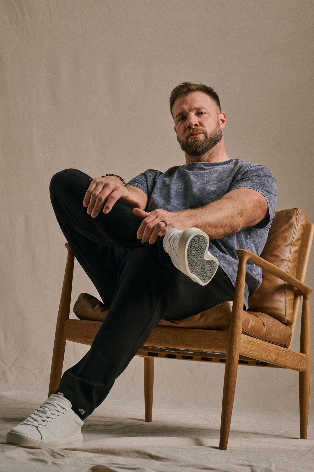 Stone Wash Tee - Navy Marble