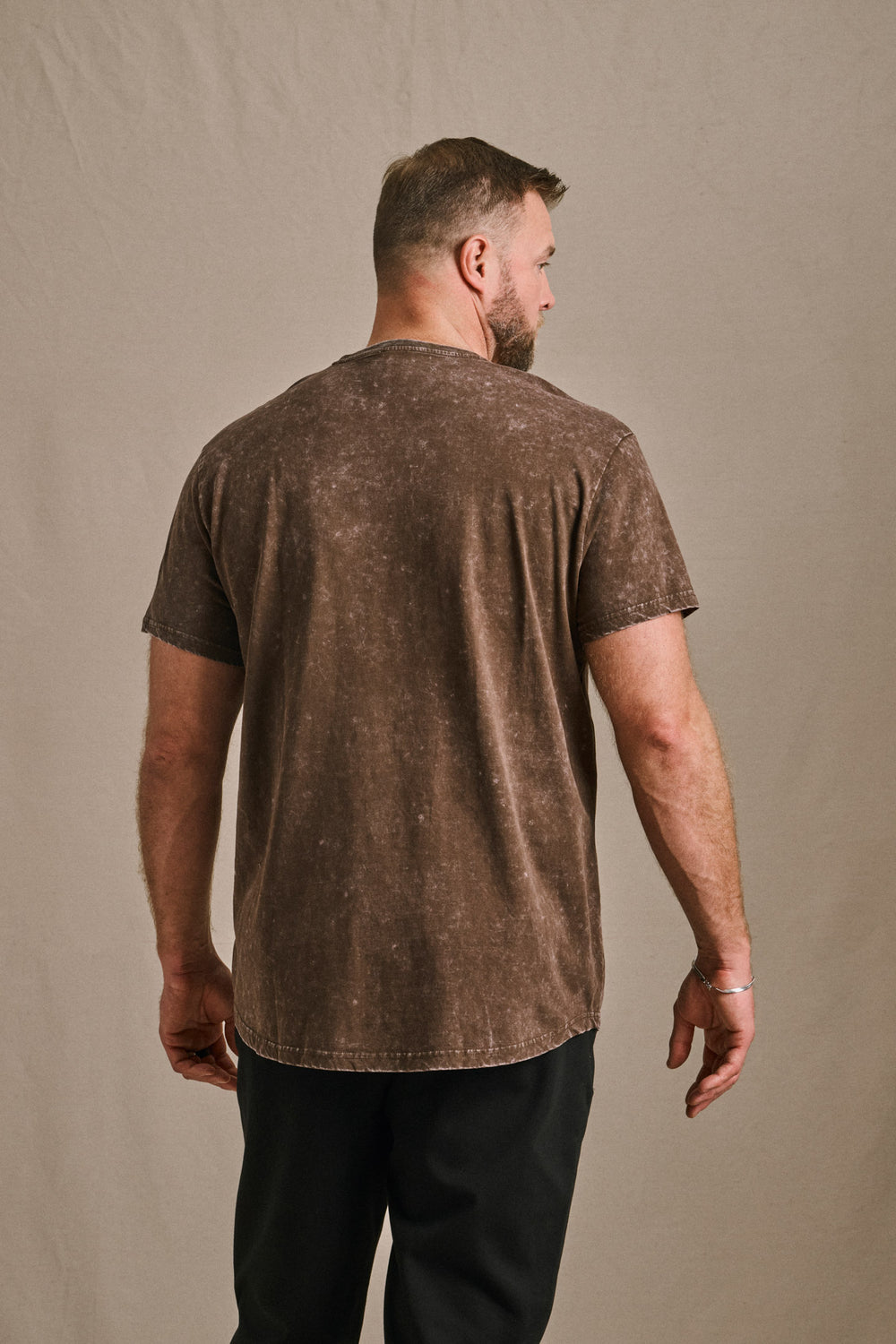 Stone Wash Tee - Coffee Marble