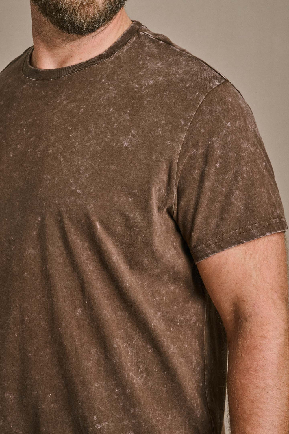Stone Wash Tee - Coffee Marble