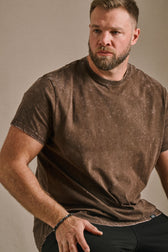 Stone Wash Tee - Coffee Marble