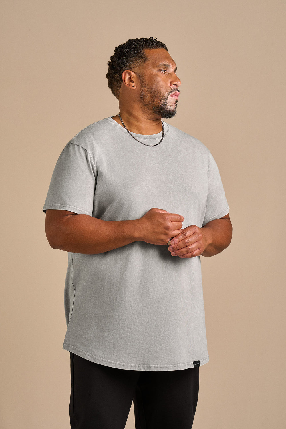 Stone Wash Tee - Grey