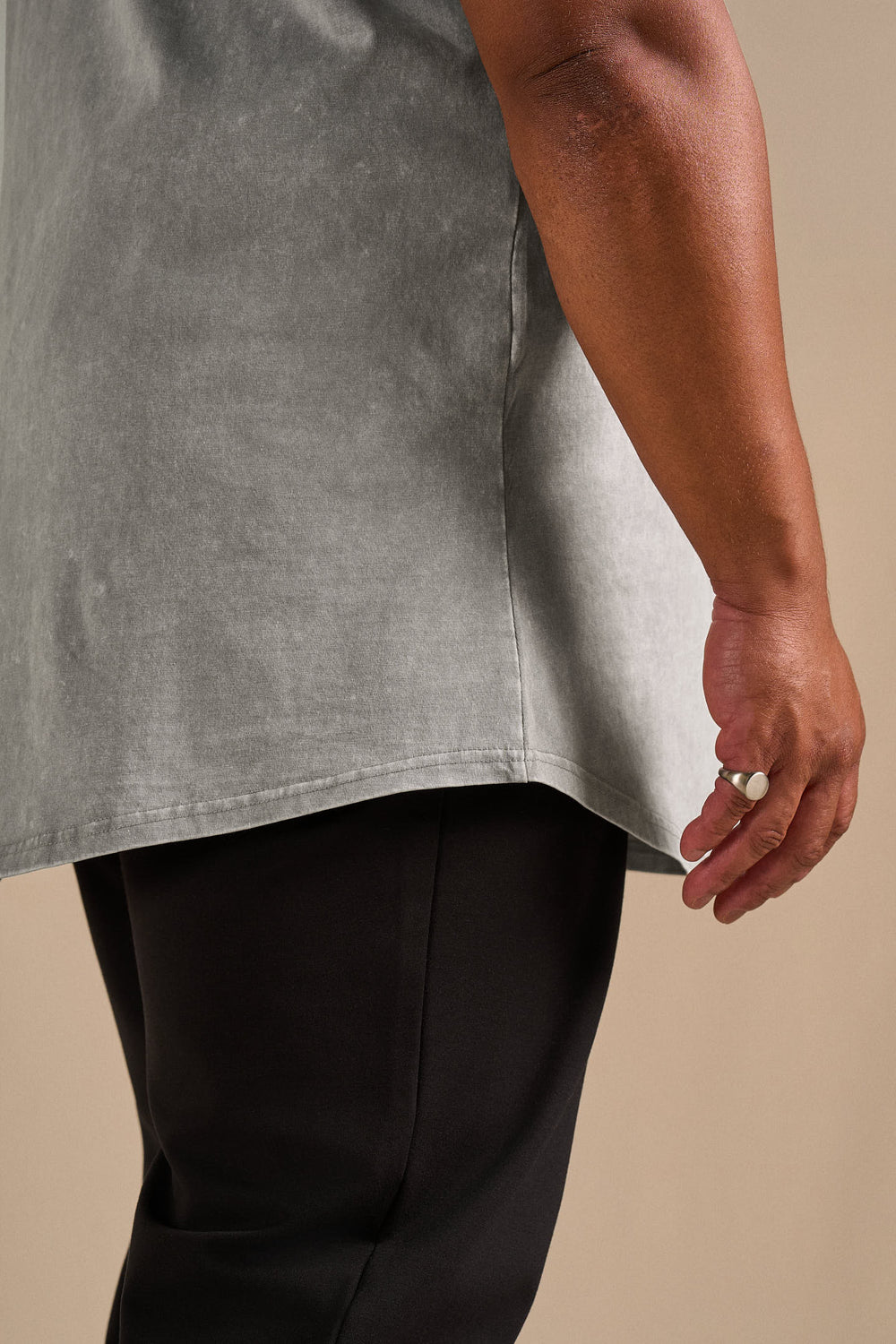 Stone Wash Tee - Grey