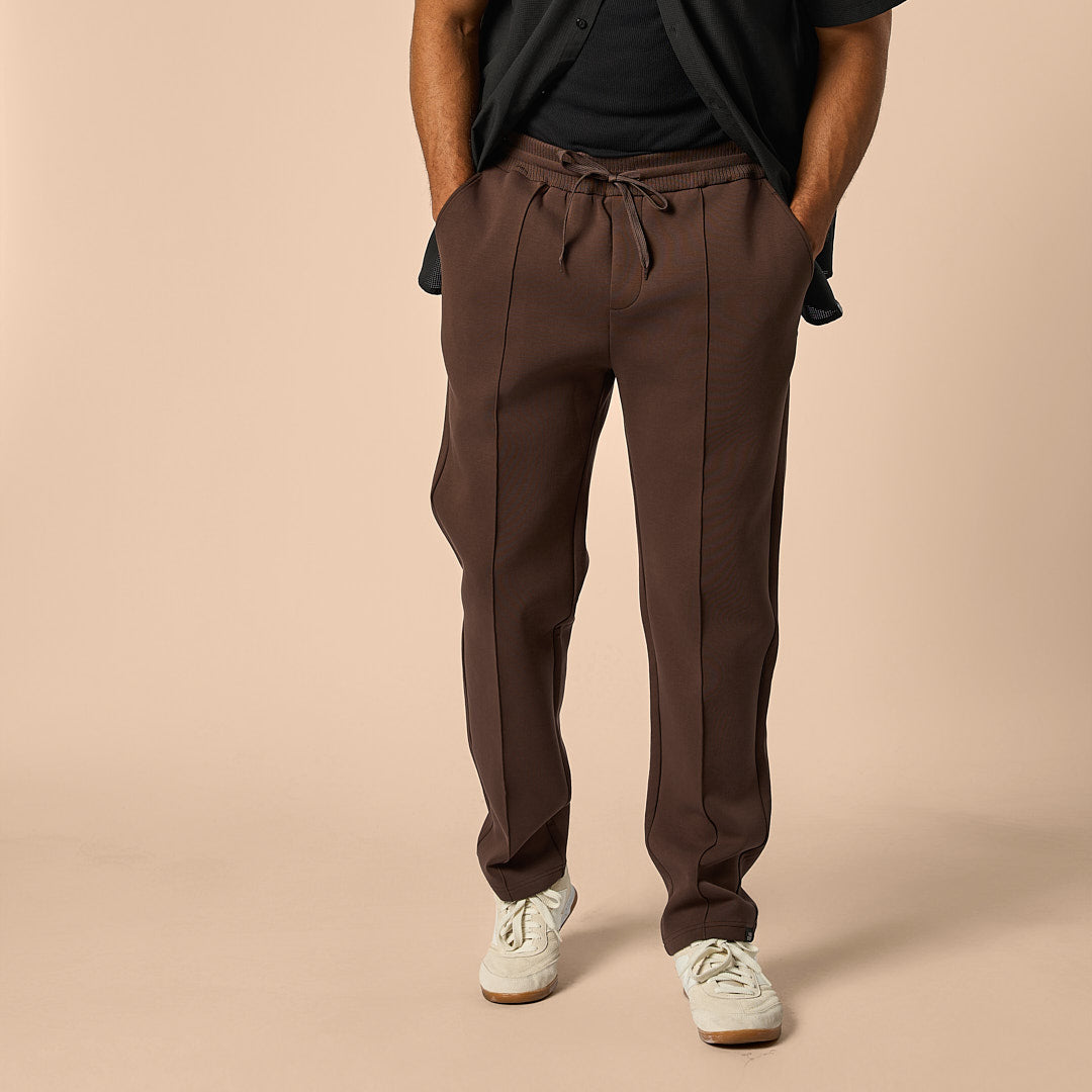Pin Tuck Pant - Coffee