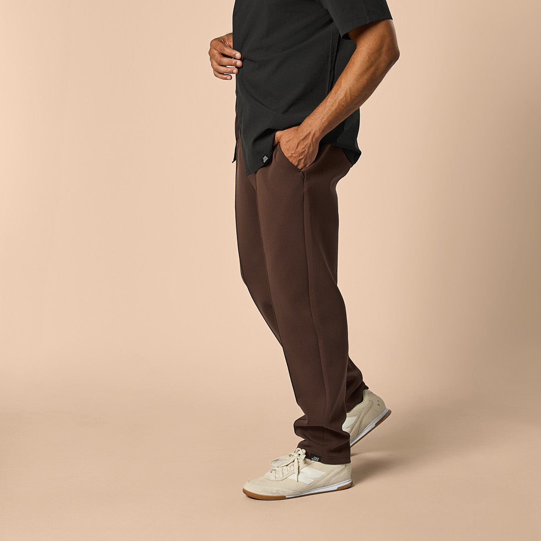 Pin Tuck Pant - Coffee