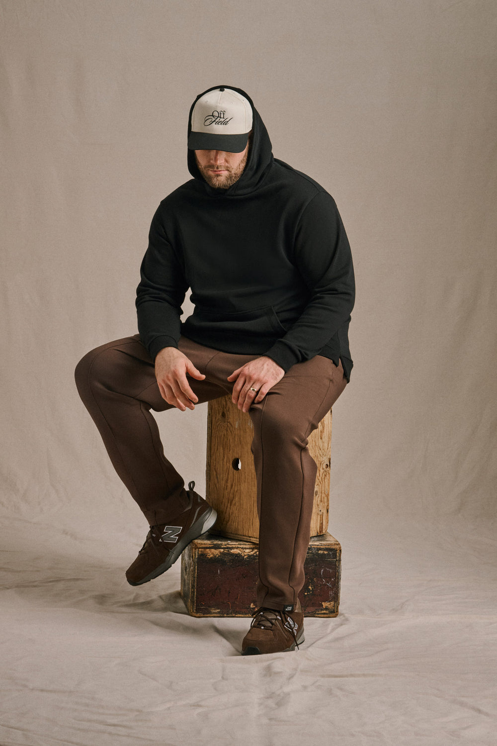 Pin Tuck Pant - Coffee