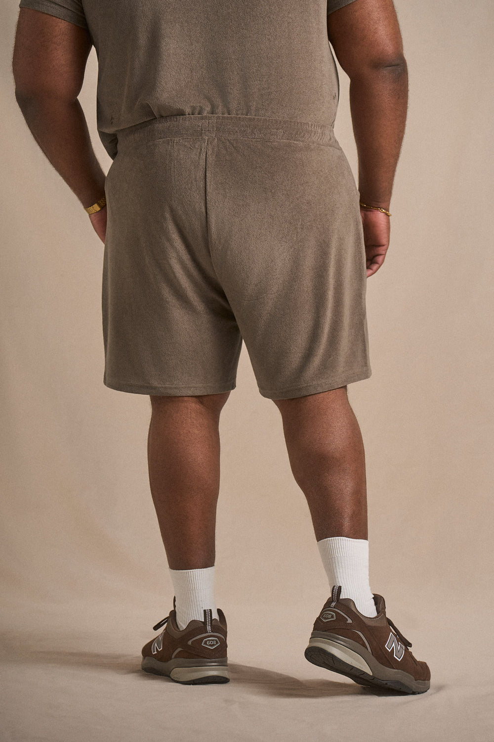 Terry Cloth Short - Stone Taupe
