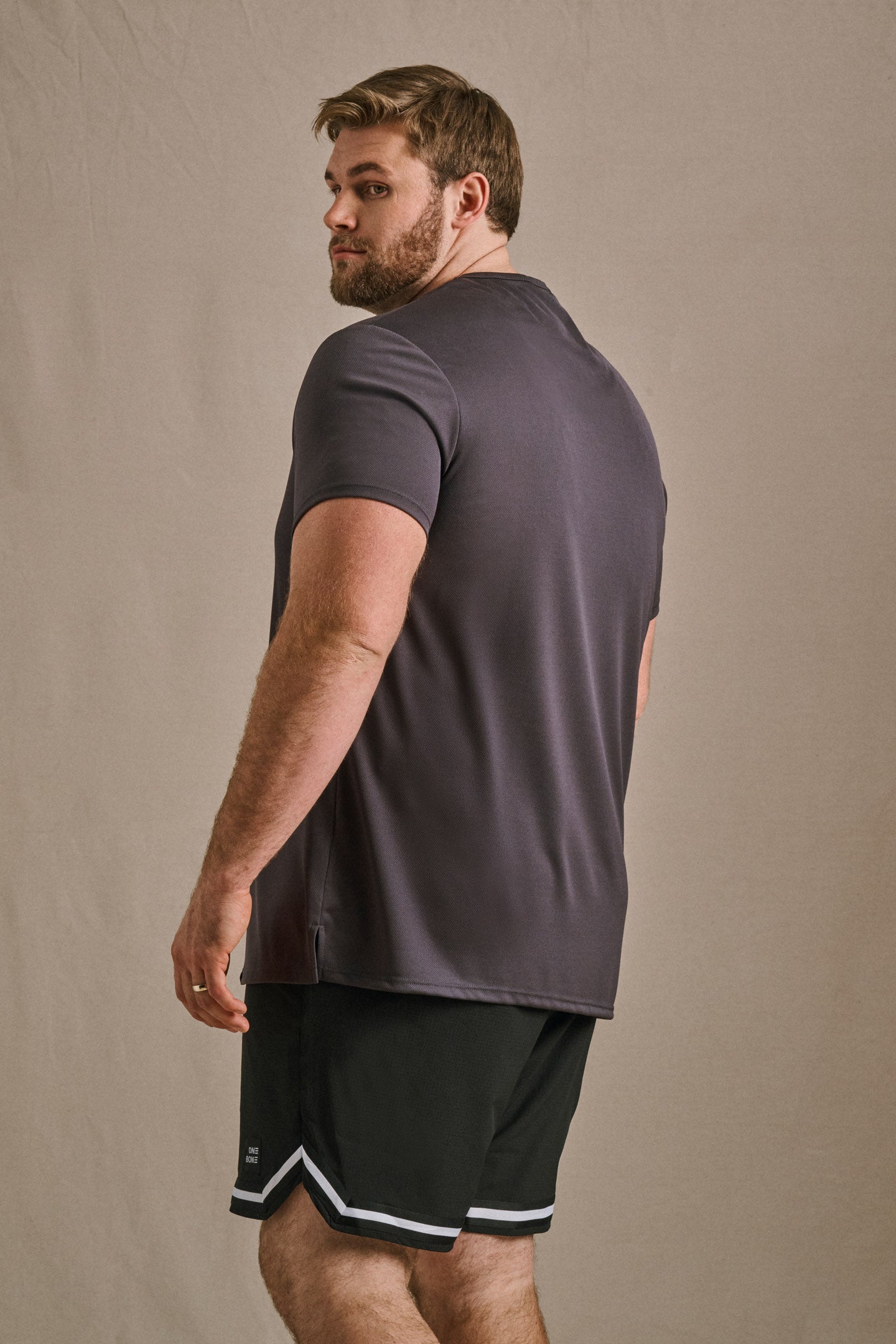 Split Hem Everywear Tee - Dark Grey