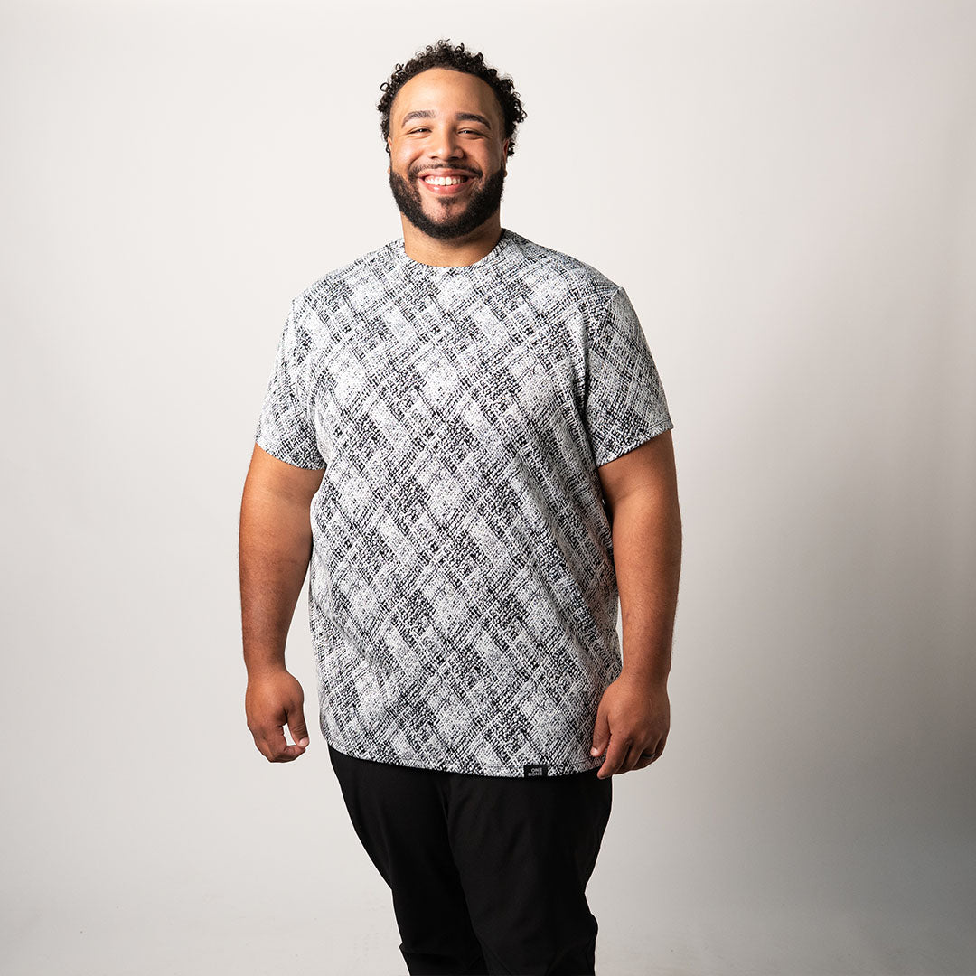 model-specs: Tyler is 6'1" | 300 lbs | Size 1