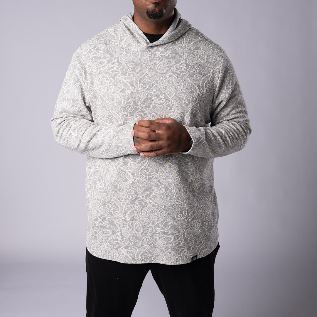 Split Hem Hoodie - Paisley