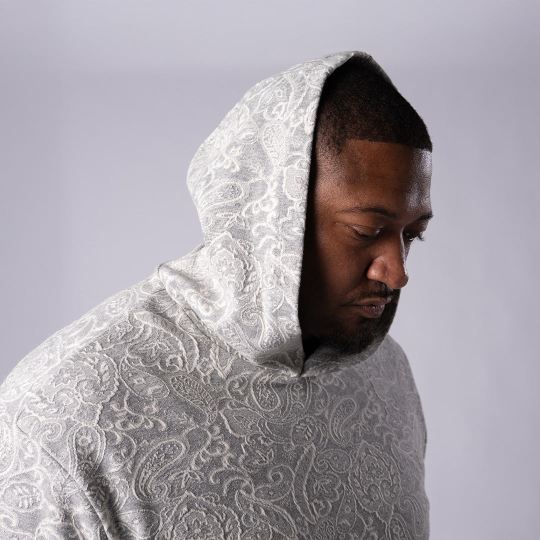 Split Hem Hoodie - Paisley