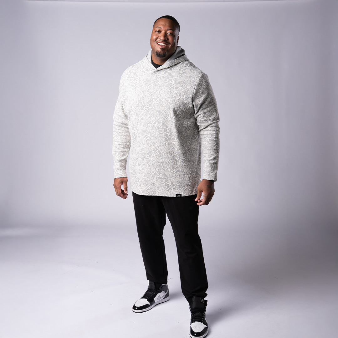 Split Hem Hoodie - Paisley