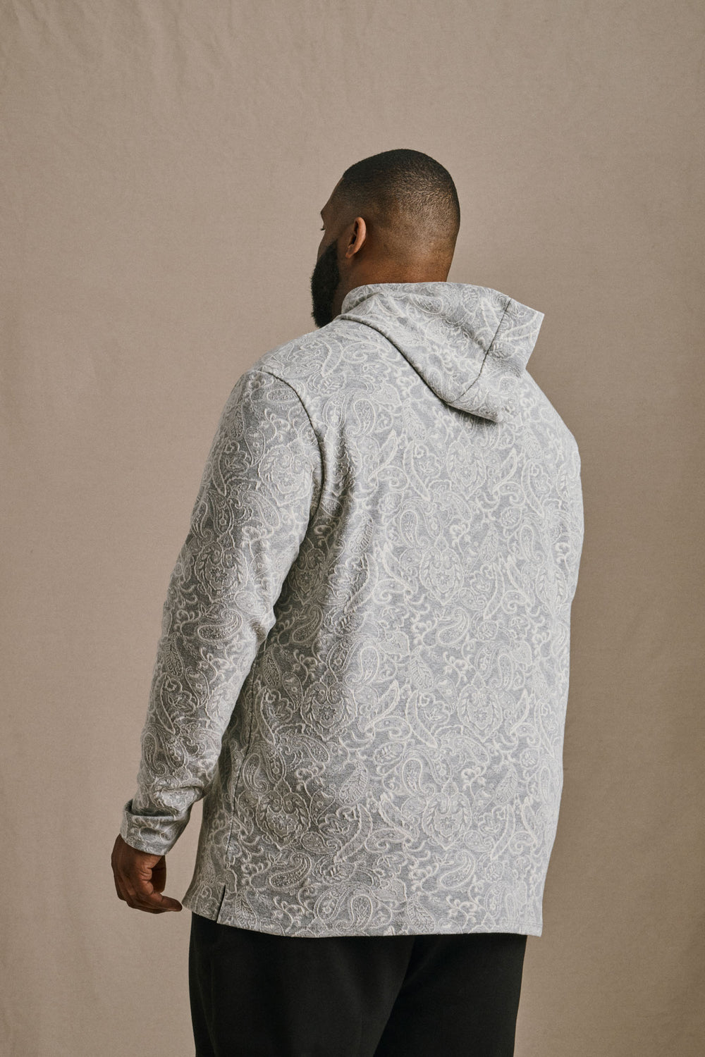 Split Hem Hoodie - Paisley