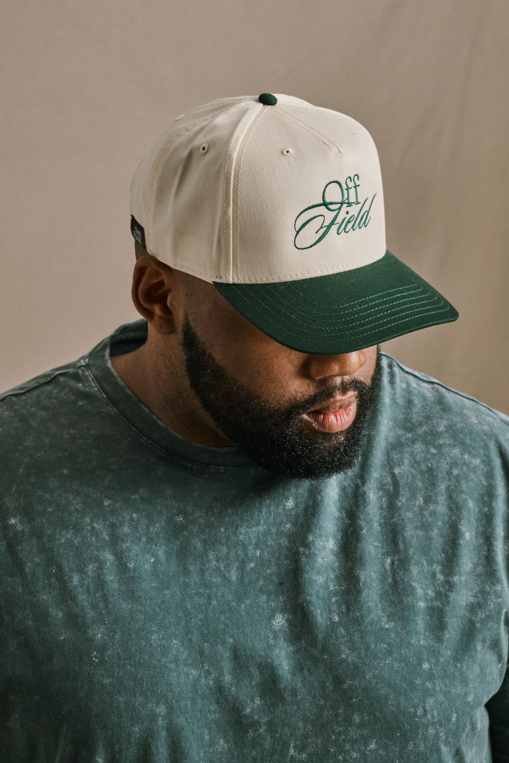 Long Sleeve Stone Wash - Deep Green Marble