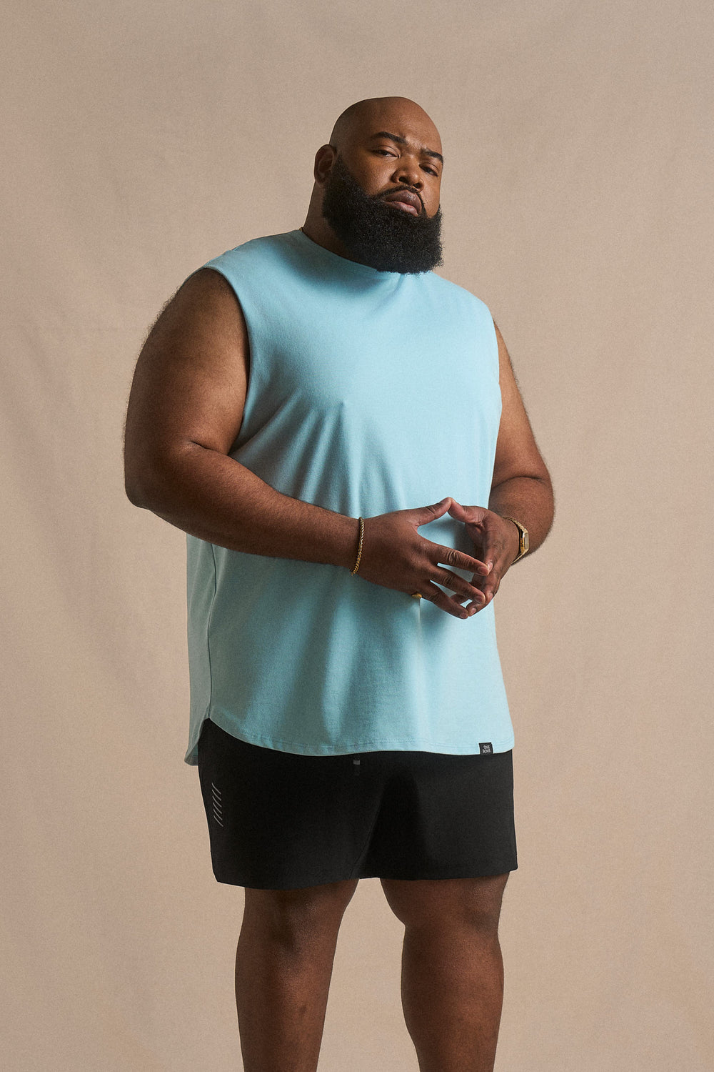 Cotton Cut Off - Sky Blue