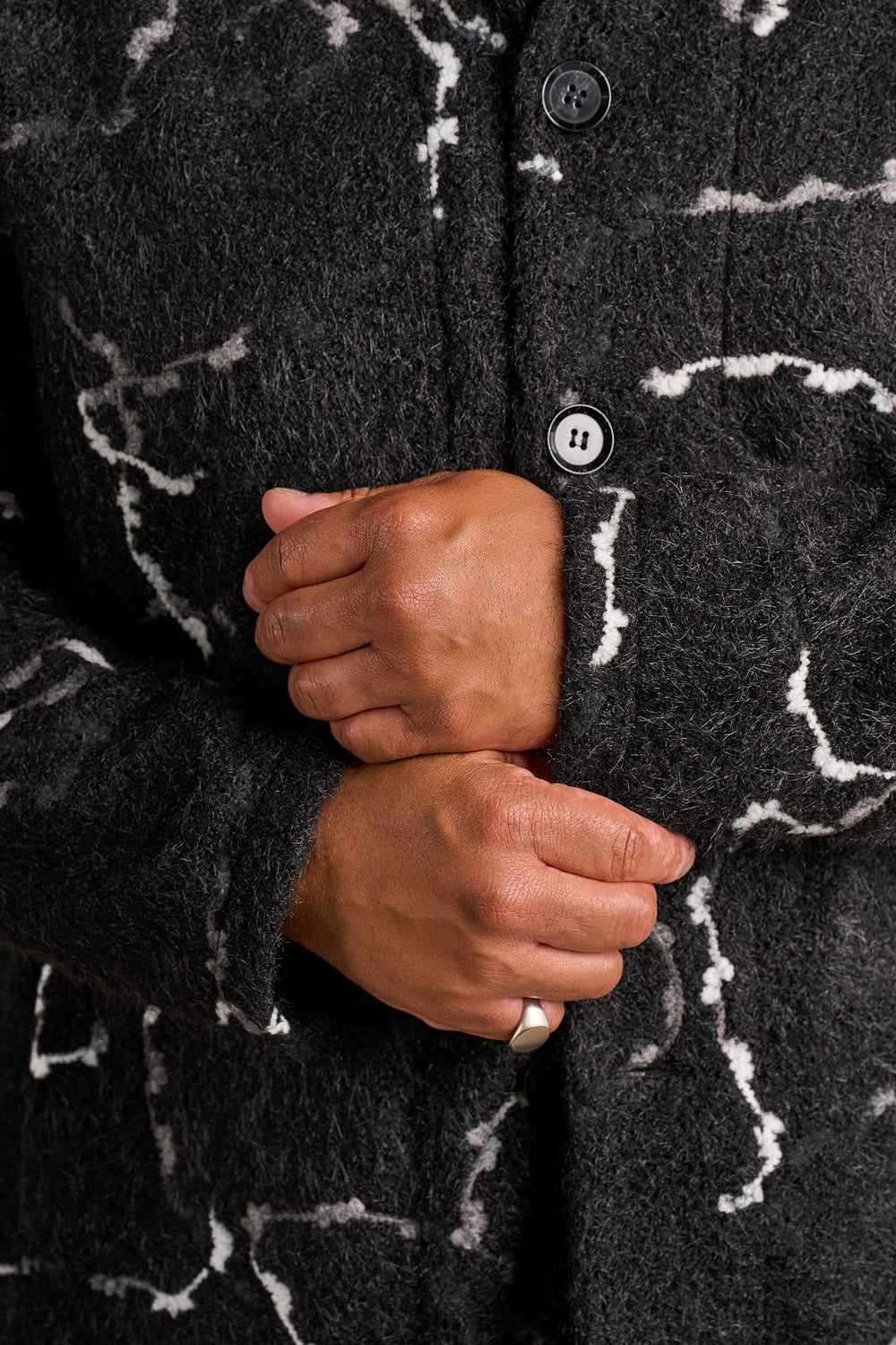 Trench Hoodie V2 - Black