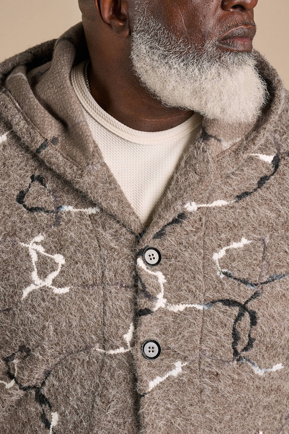 Trench Hoodie V2 - Taupe