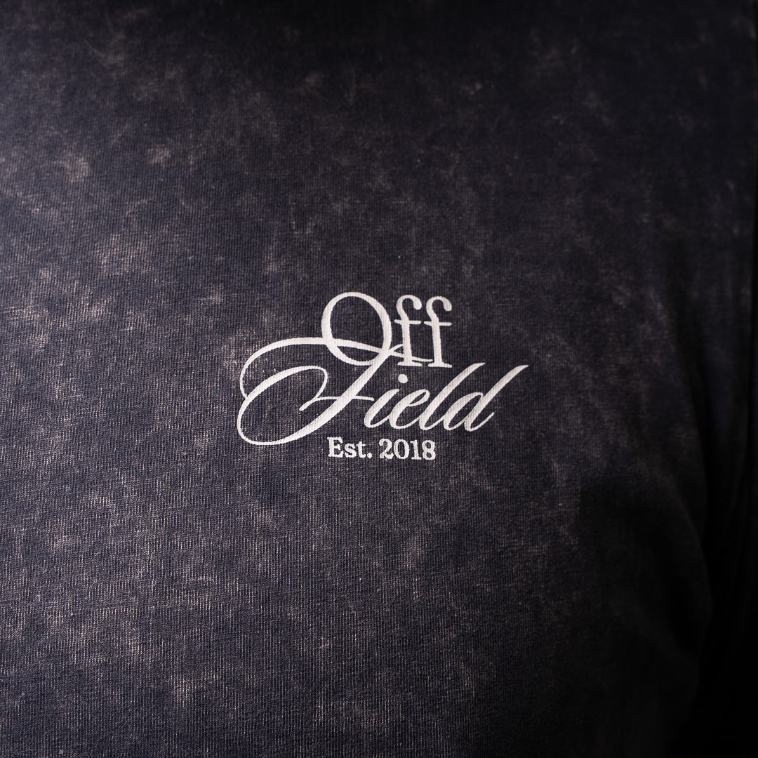OFF FIELD Stone Wash Tee - Navy Marble