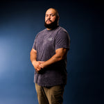 model-specs: Nick is 6'5" | 315 lbs | Size 2