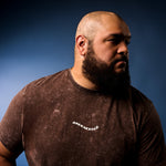 model-specs: Nick is 6'5" | 315 lbs | Size 2