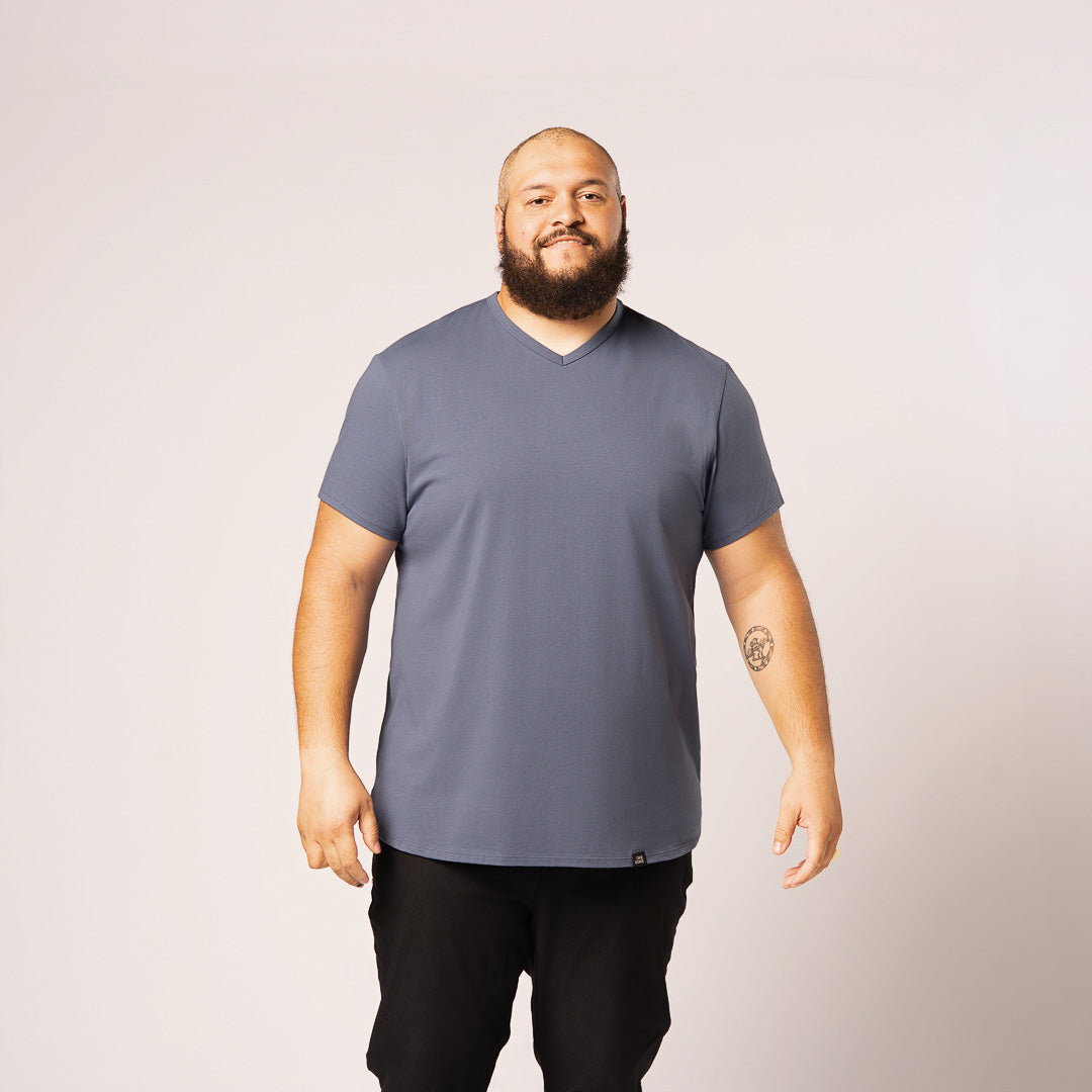 V-Neck - Evening Blue