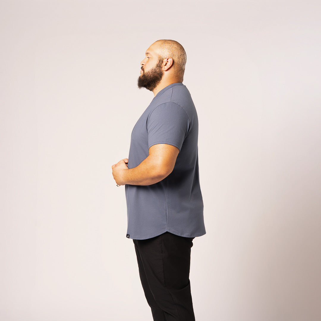 model-specs: Nick is 6'5" | 315 lbs | Size 2