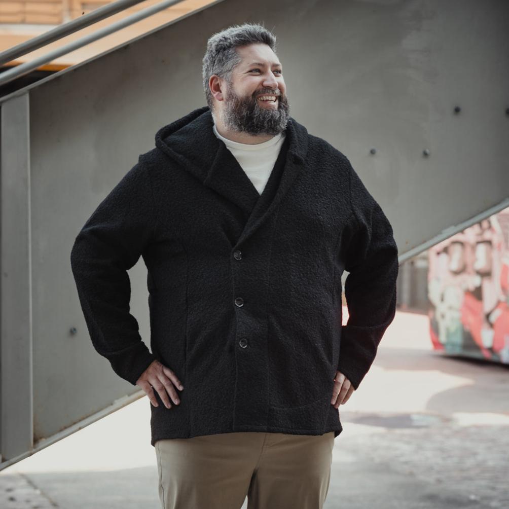 Trench Hoodie - Black