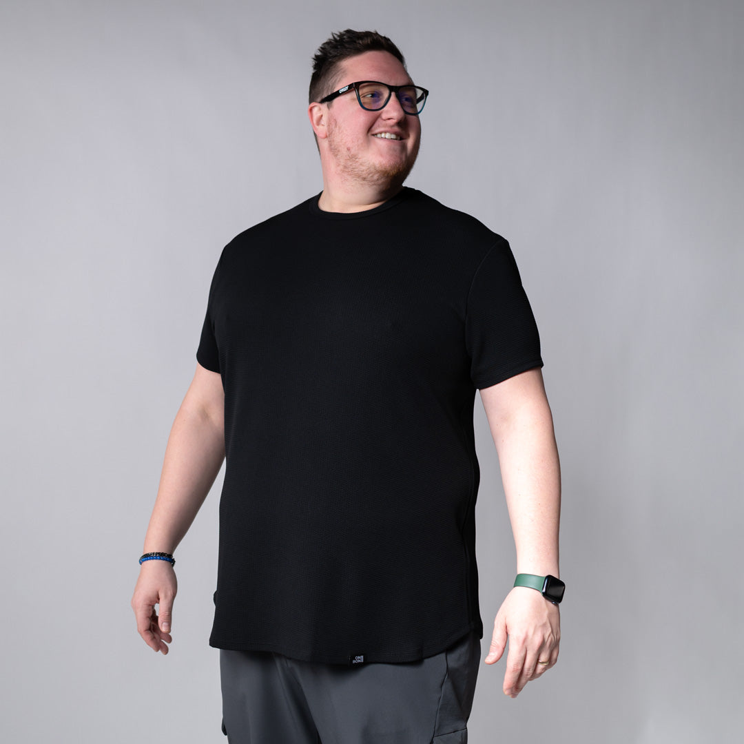 model-specs: Adam is 6-3 | 320 lbs | Size 2