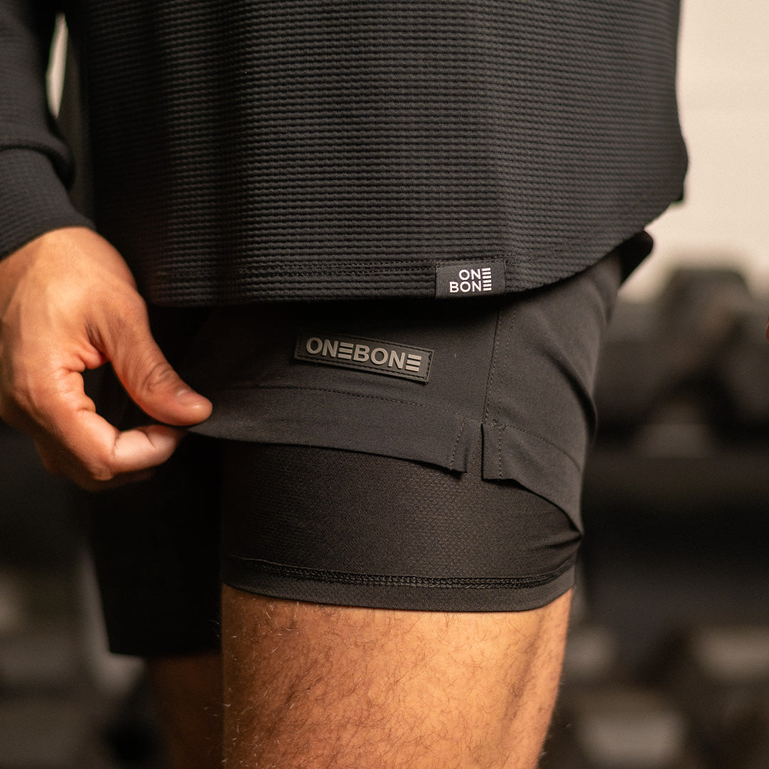 Hybrid Swim Short - Black/Black Liner