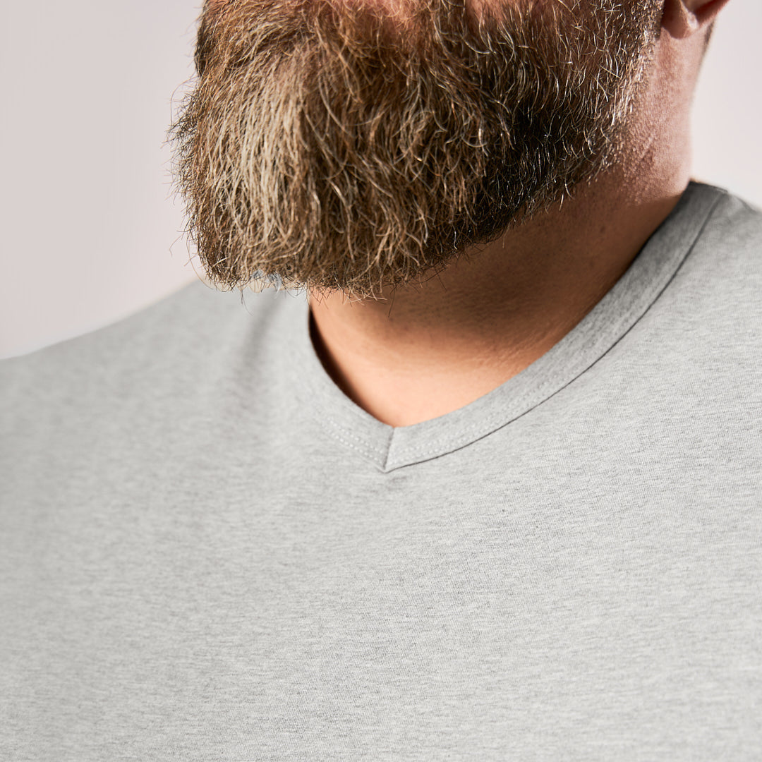V-Neck - Grey Mix
