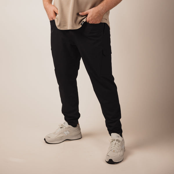 Synthetic cargo pants on sale